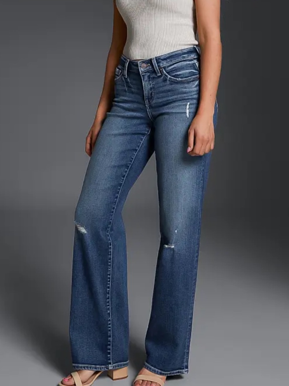 Buckle Black Fit No. 53 Wide Leg Stretch Jeans Size 28